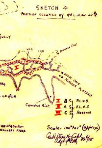 9th LHR on Walker's Ridge, 20 June 1915, r