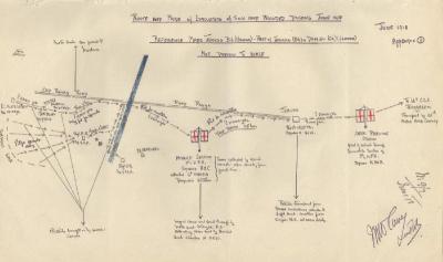 1st Light Horse Field Ambulance evacuation route, Jericho, June 1918