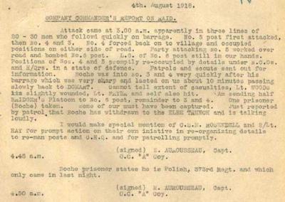 51st Battalion War Diary