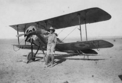 Bristol Scout belonging to No. 67 (Australian) Squadron, Royal Flying Corps, 1917.