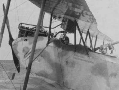 Oberleutnant Gerhard FELMY, FA 300 in his aircraft