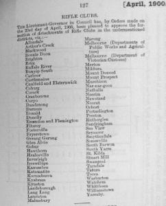 Victorian General Order No. 27, 28 April 1900, p. 127
