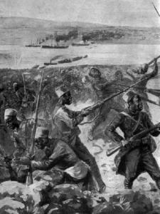Senegalese Troops landing at Kum Kale, 25 April 1915