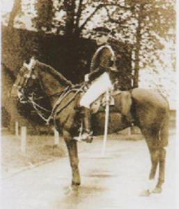 William Thomas Leggett on horseback