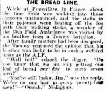 THE BREAD LINE