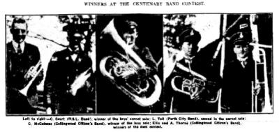 Winners of the Centenary Band Contest