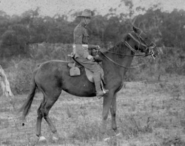 Robert Lorne Gray, AFA, in the saddle
