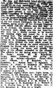 Squadron Fours and Challenge Eights, Melbourne, 16 October 1914