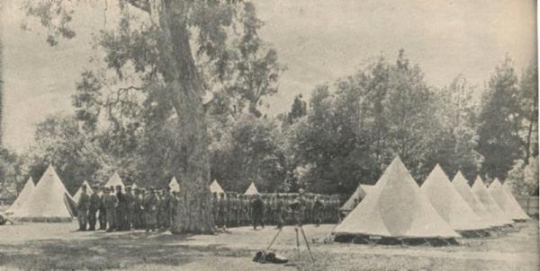 At the camp in Adelaide