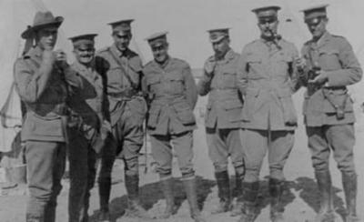 10th Infantry Battalion Officers at Mena Camp, Christmas 1914
