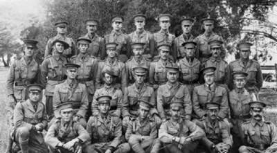 Group portrait of 15th Battalion officers