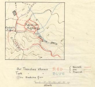Hill 60 Trench Map, August 1915