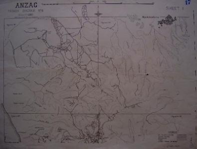 Trench Map, North Anzac, 2 October 1915 s