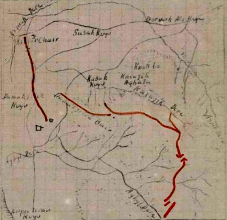 Action Maps around Hill 60, 14 August 1915