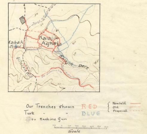 Hill 60 Trench Map, August 1915 s