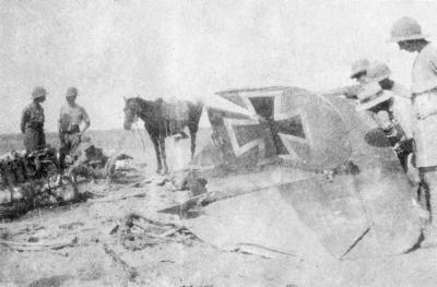 Inspecting the German Aircraft Tail Section