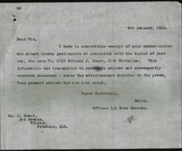 Defence reply, 9 January 1920
