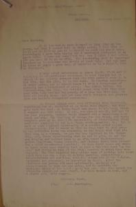 Letter from Merrington to Treloar, Re History, 10 February 1922