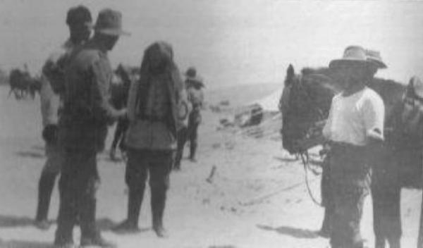 Turkish Colonel captured at Romani