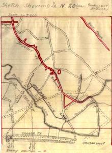 The Battle of Gueudecourt, 1st Battalion Activity, 4 November 1916