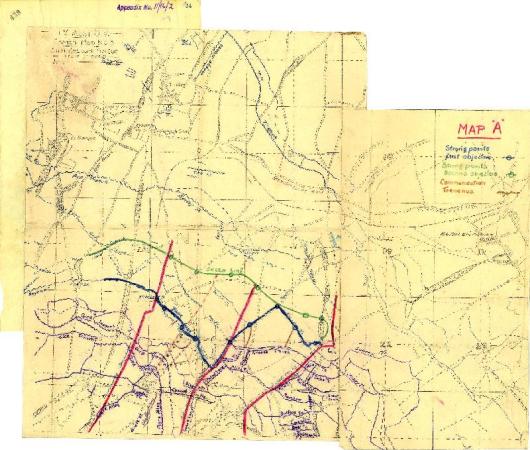 The Battle of Gueudecourt, Brigade Boundaries, 14 November 1916 s